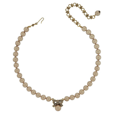 HEIDI DAUS®"Exquisite Harmony" Beaded Crystal Bow Necklace