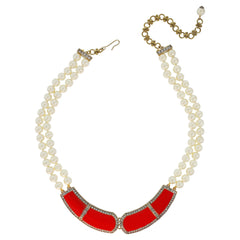 Heidi Daus® "Bar Harbor Elegance" Beaded Enamel & Crystal Necklace HEIDI DAUS®