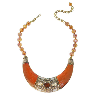 Heidi Daus®"Say It With Style" Beaded Resin Crystal Statement Necklace