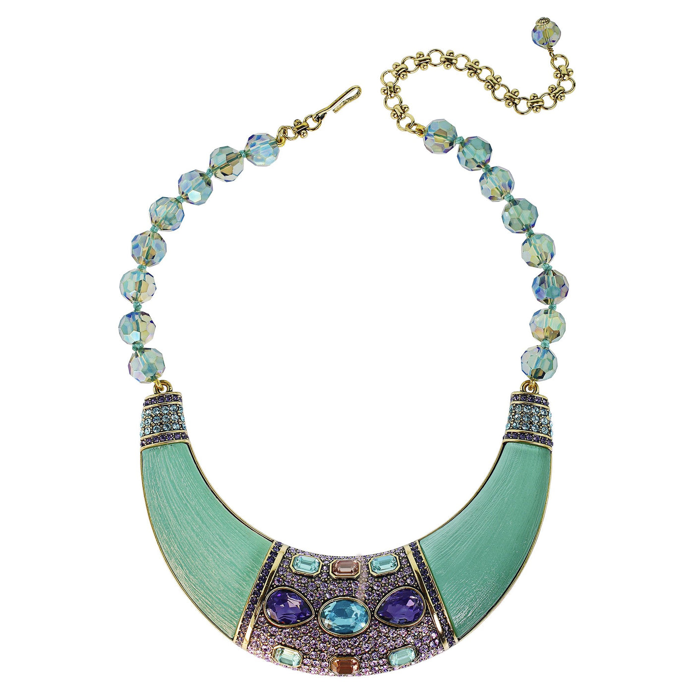 Heidi Daus®"Say It With Style" Beaded Resin Crystal Statement Necklace