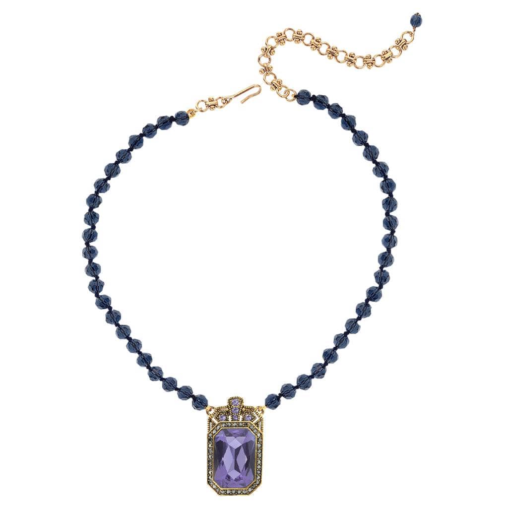 HEIDI DAUS®"Deco Trilogy" Crystal Beaded Pendant Necklace