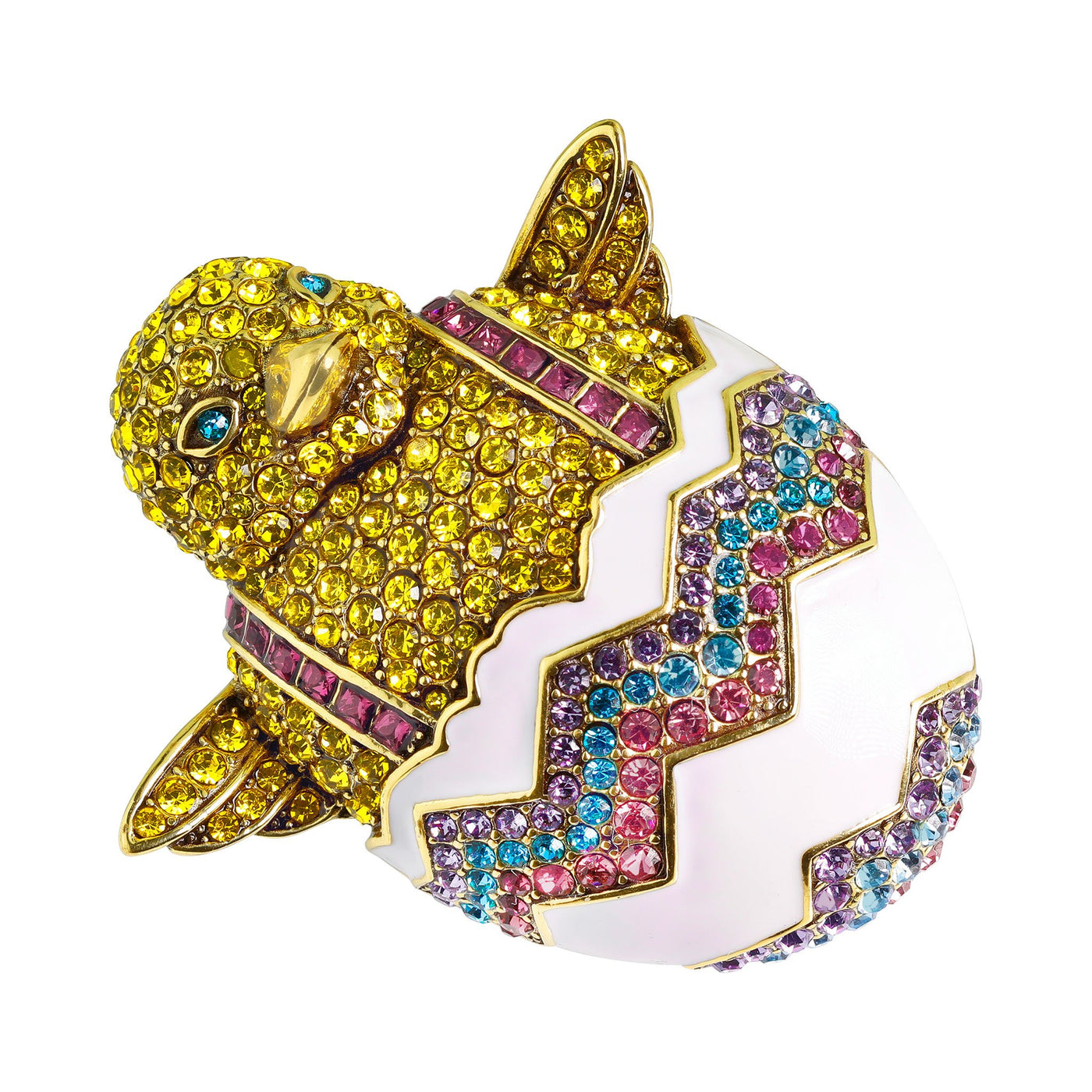 Heidi Daus®"Which Came First" Enamel & Crystal Chick Pin - Heidi Daus®