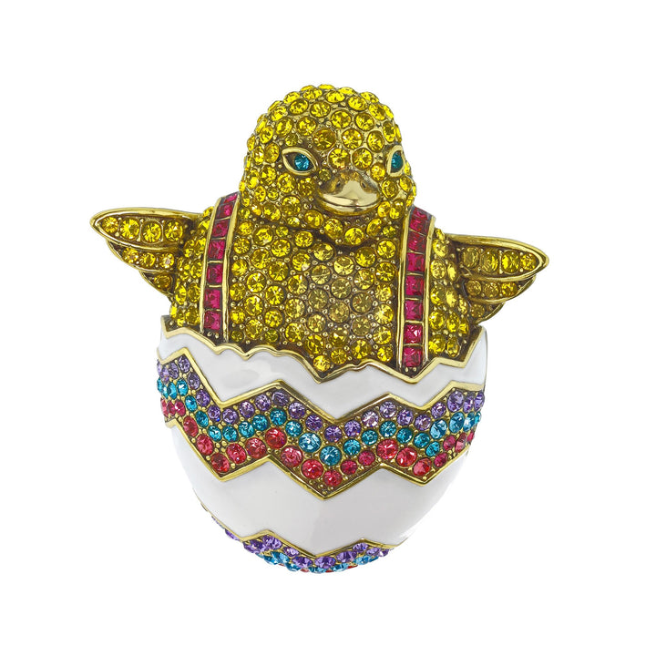 Heidi Daus®"Which Came First" Enamel & Crystal Chick Pin - Heidi Daus®
