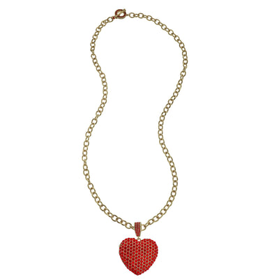 HEIDI DAUS®"Love, Heidi Style" Chain Crystal Heart Enhancer Toggle Necklace HEIDI DAUS®