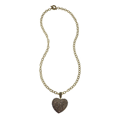 HEIDI DAUS®"Love, Heidi Style" Chain Crystal Heart Enhancer Toggle Necklace HEIDI DAUS®
