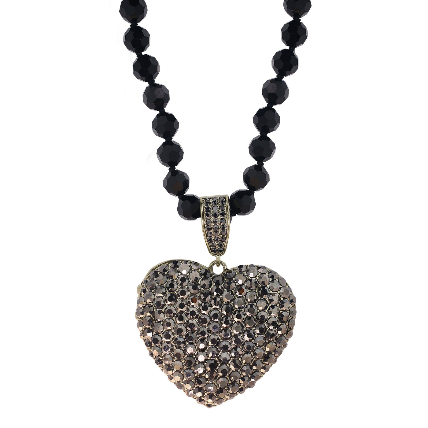 HEIDI DAUS® "Love, Heidi Style" Beaded Crystal Heart Enhancer Toggle Necklace HEIDI DAUS®