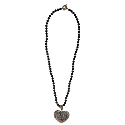 HEIDI DAUS® "Love, Heidi Style" Beaded Crystal Heart Enhancer Toggle Necklace HEIDI DAUS®