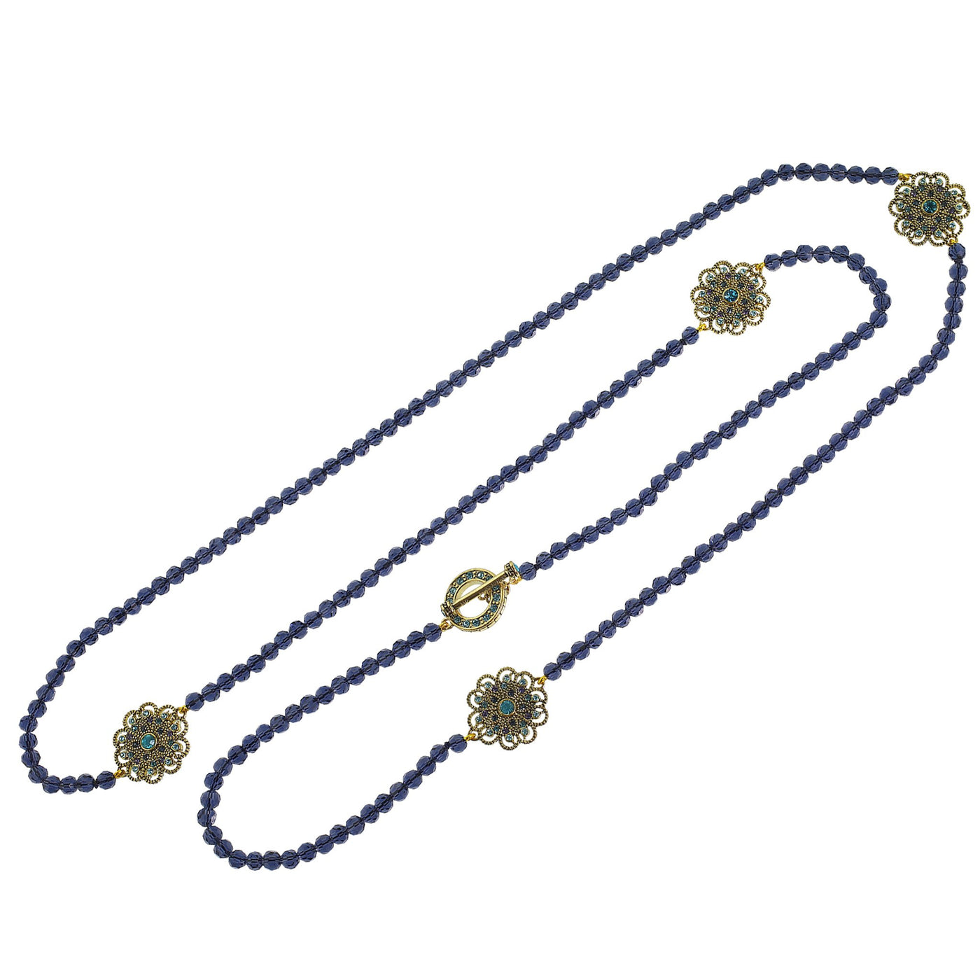 HEIDI DAUS®"How Suite It Is" Beaded Crystal Toggle Necklace - Heidi Daus®