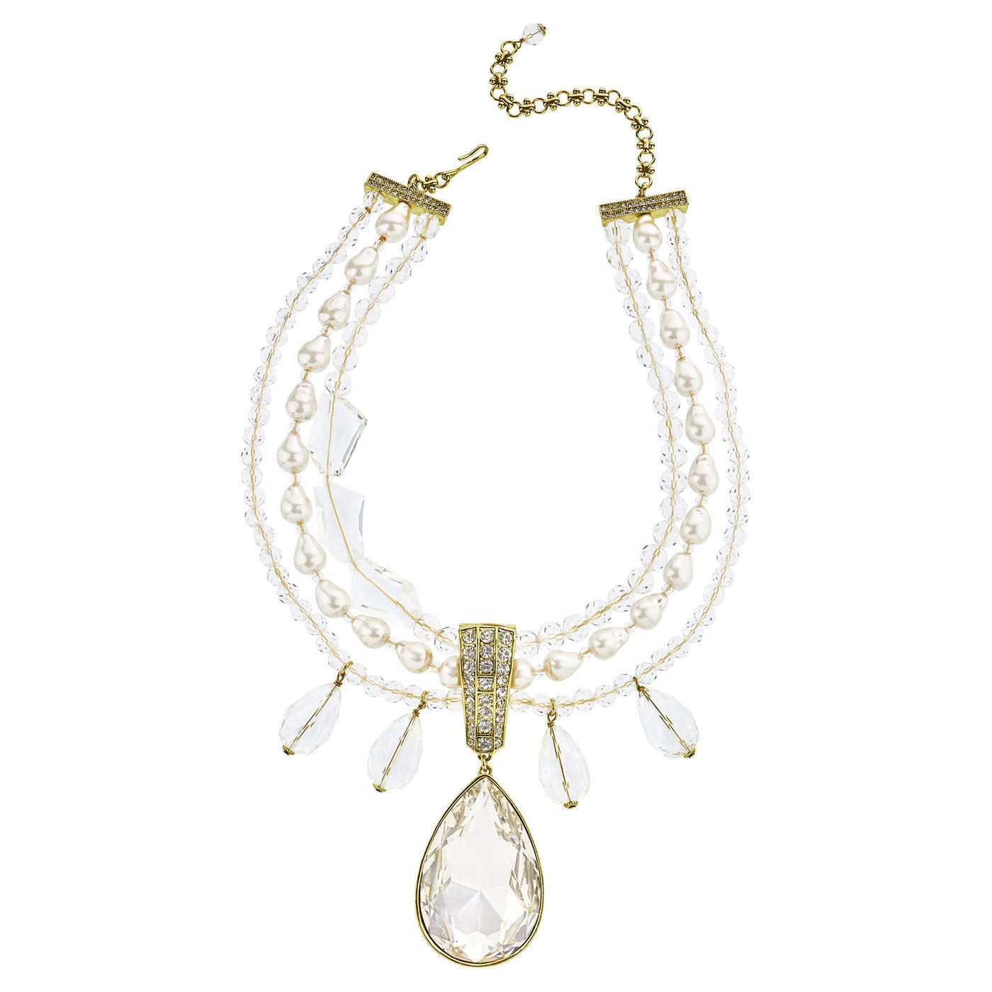 Heidi Daus®"Mindy Knows Best" Beaded Crystal Pendant Enhancer Necklace HEIDI DAUS®