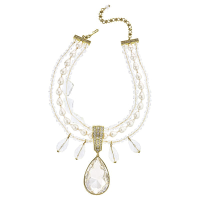 Heidi Daus®"Mindy Knows Best" Beaded Crystal Pendant Enhancer Necklace HEIDI DAUS®