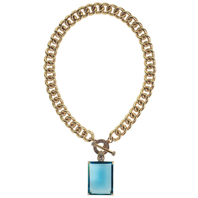 HEIDI DAUS®"Hot Rocks" Chain Crystal Toggle Enhancer Necklace HEIDI DAUS®