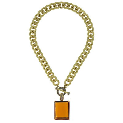 HEIDI DAUS®"Hot Rocks" Chain Crystal Toggle Enhancer Necklace HEIDI DAUS®