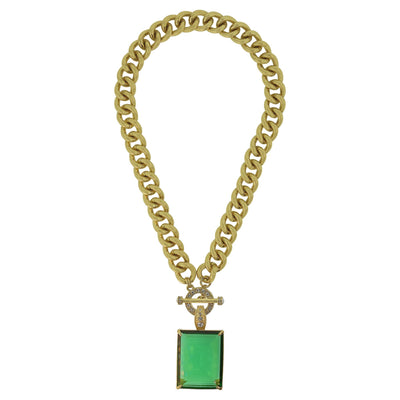 HEIDI DAUS®"Hot Rocks" Chain Crystal Toggle Enhancer Necklace HEIDI DAUS®