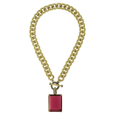 HEIDI DAUS®"Hot Rocks" Chain Crystal Toggle Enhancer Necklace HEIDI DAUS®