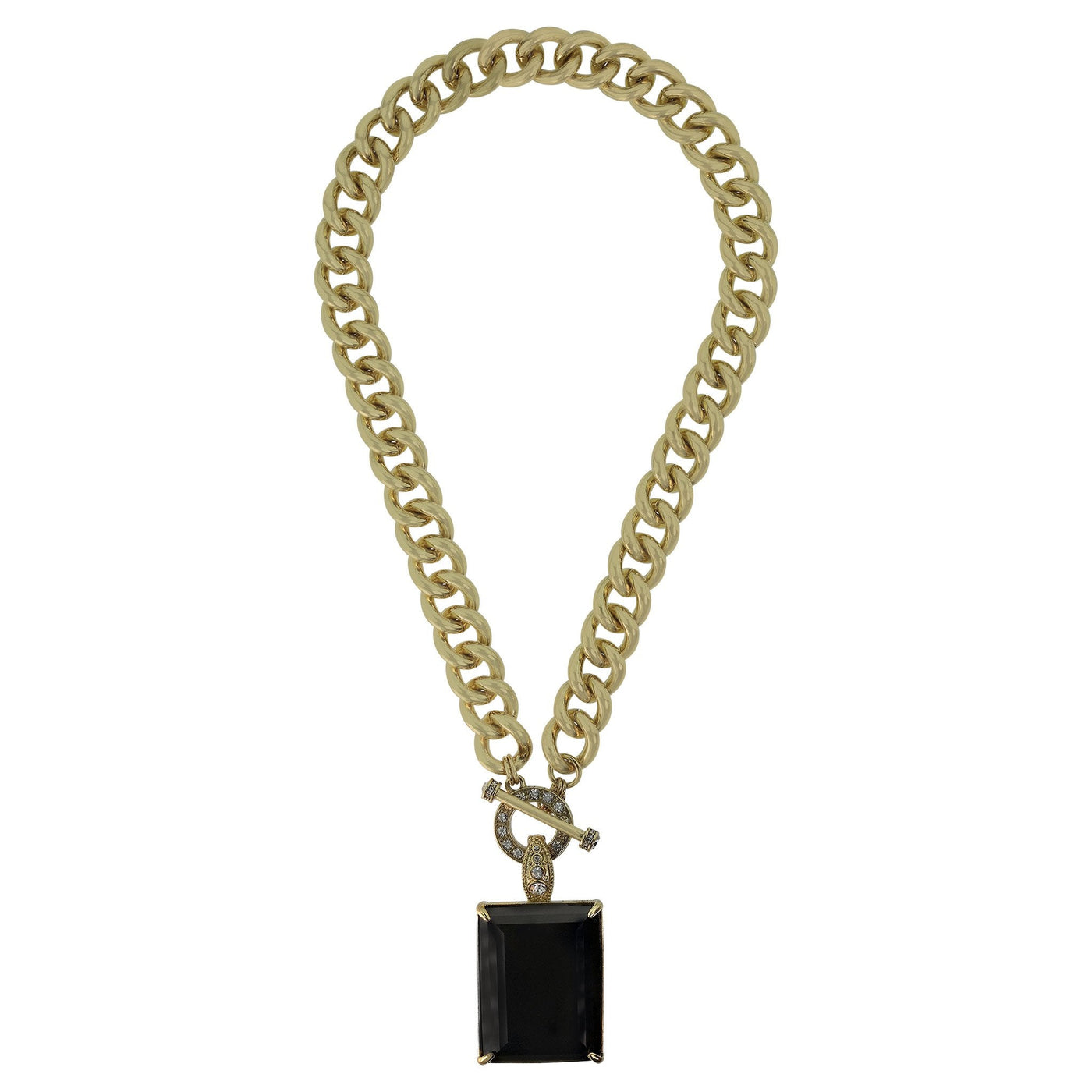 HEIDI DAUS®"Hot Rocks" Chain Crystal Toggle Enhancer Necklace HEIDI DAUS®