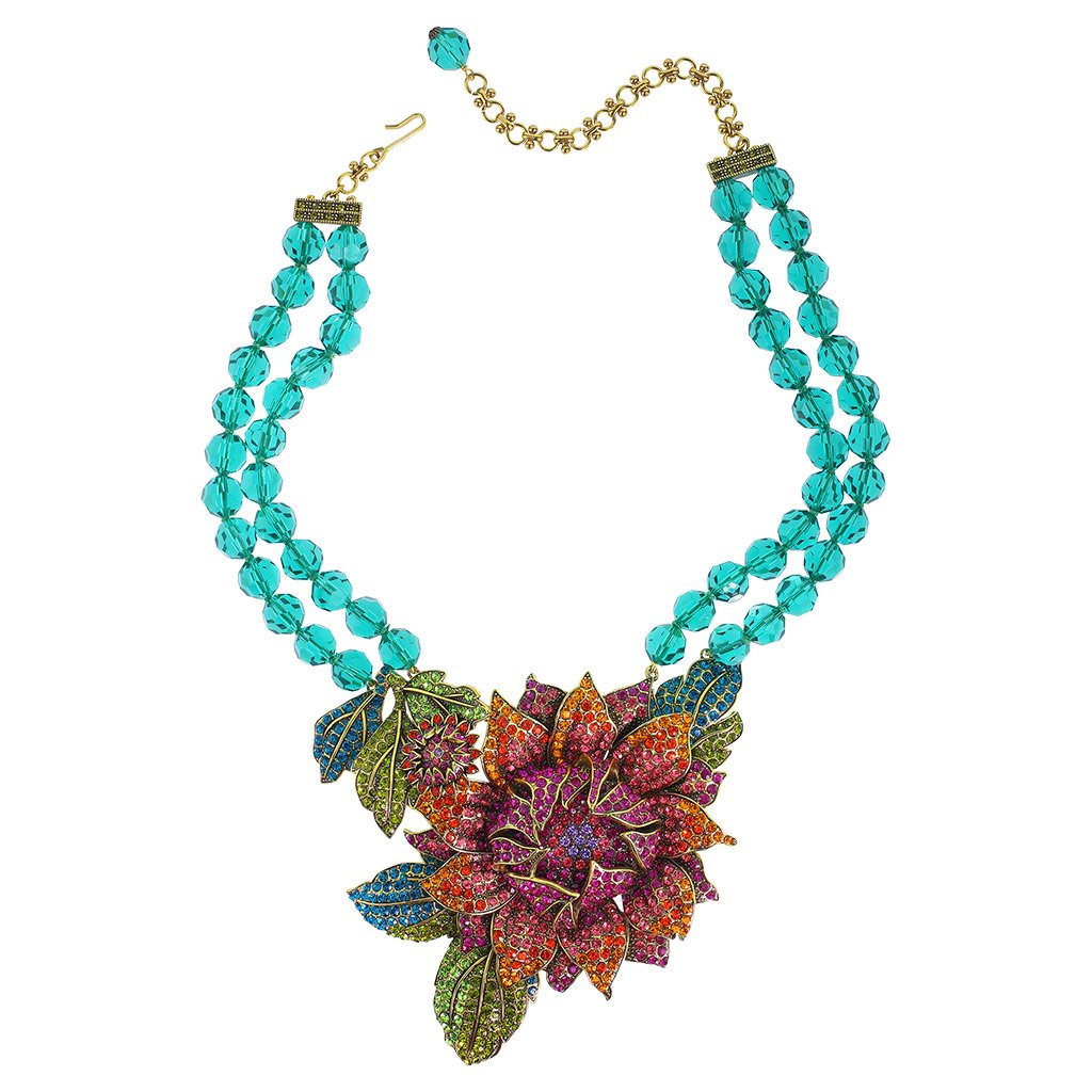 HEIDI DAUS®"Late Bloomer" Beaded Crystal Flower Necklace - Heidi Daus®