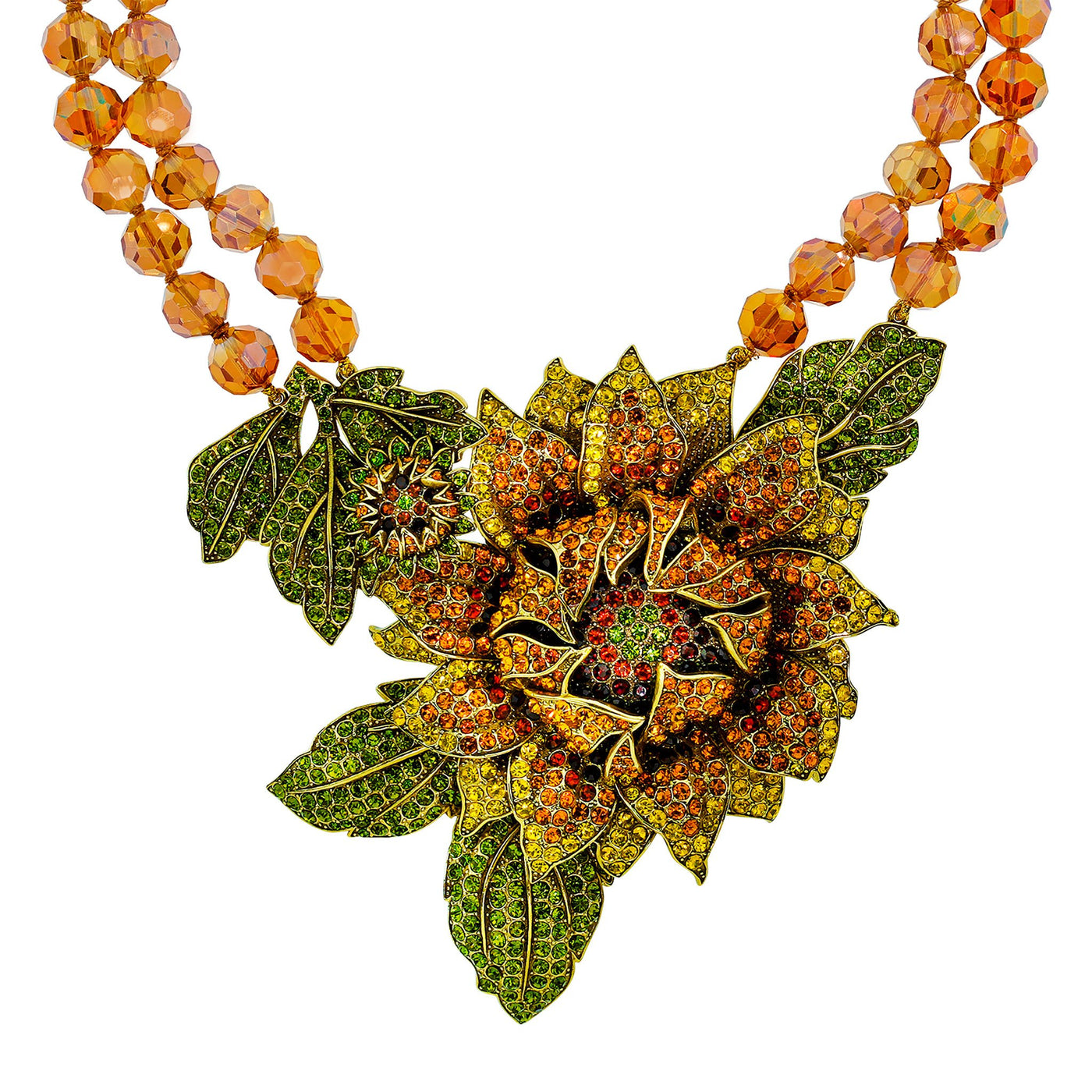 Heidi Daus®"Late Bloomer" Crystal & Beaded Flower Necklace - Heidi Daus®