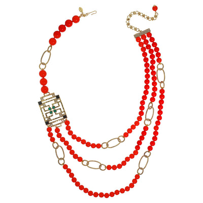 HEIDI DAUS®"A-mazing" Beaded Crystal Deco Necklace - Heidi Daus®