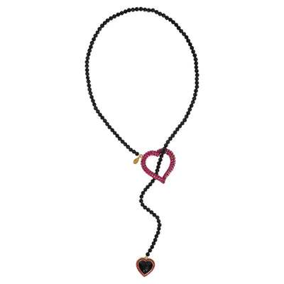 Heidi Daus®"Love to Love" Beaded Crystal Heart Lariat - Heidi Daus®