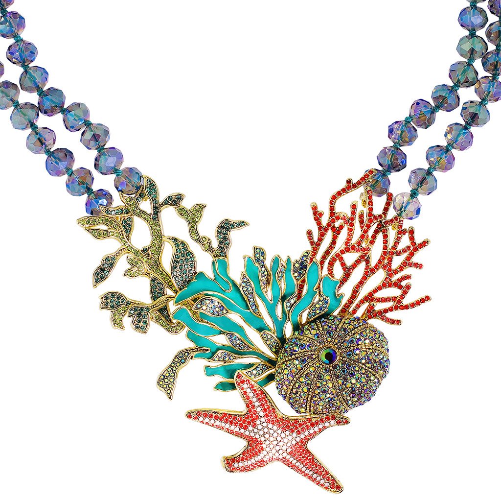 HEIDI DAUS®"Coastal Collective" Enamel Crystal Beaded Sea Necklace - Heidi Daus®
