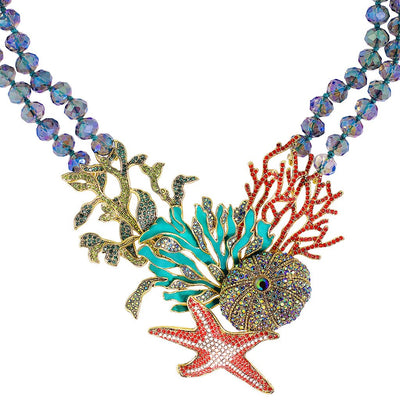 HEIDI DAUS®"Coastal Collective" Enamel Crystal Beaded Sea Necklace - Heidi Daus®