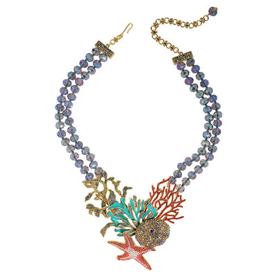 HEIDI DAUS®"Coastal Collective" Enamel Crystal Beaded Sea Necklace - Heidi Daus®
