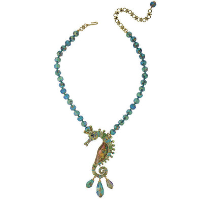 HEIDI DAUS®"Sovereign of the Sea" Beaded Crystal Seahorse Necklace - Heidi Daus®