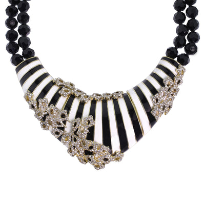 HEIDI DAUS®"Beautiful Banding" Enamel Crystal Beaded Necklace - Heidi Daus®