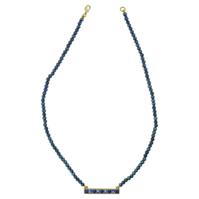 HEIDI DAUS®" Three Times The Charm" Beaded Crystal Bar Necklace