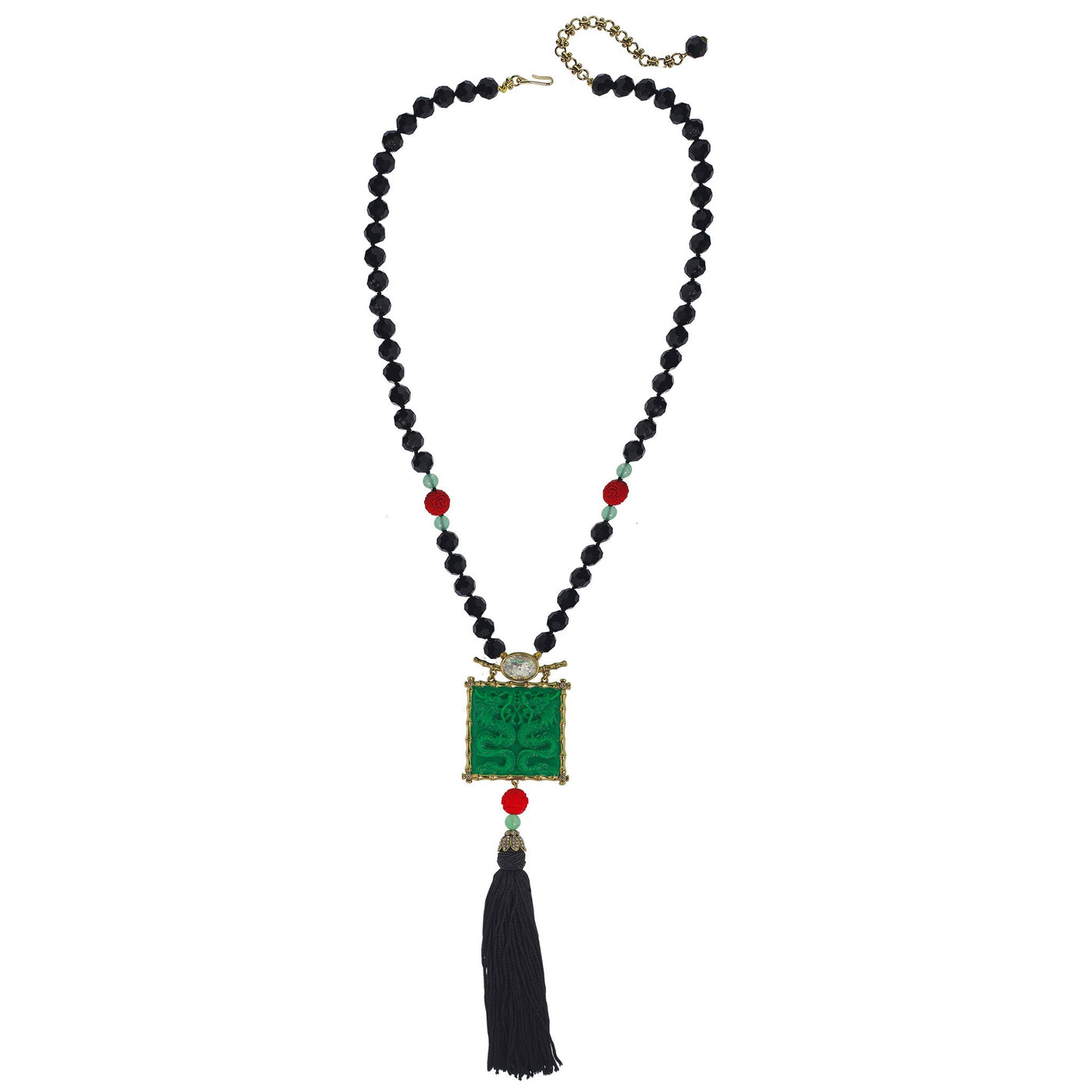 HEIDI DAUS® "Lots of Luck Dragon" Beaded Crystal Dragon Necklace
