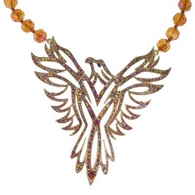 HEIDI DAUS®"Phyllis Rising" Beaded Crystal Bird Necklace