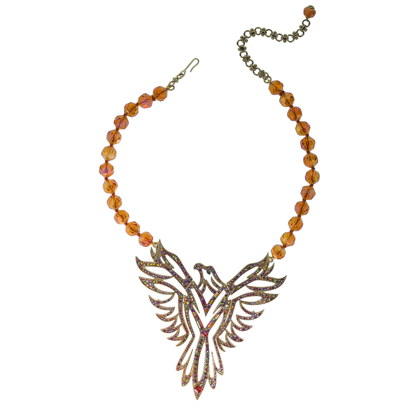 HEIDI DAUS®"Phyllis Rising" Beaded Crystal Bird Necklace