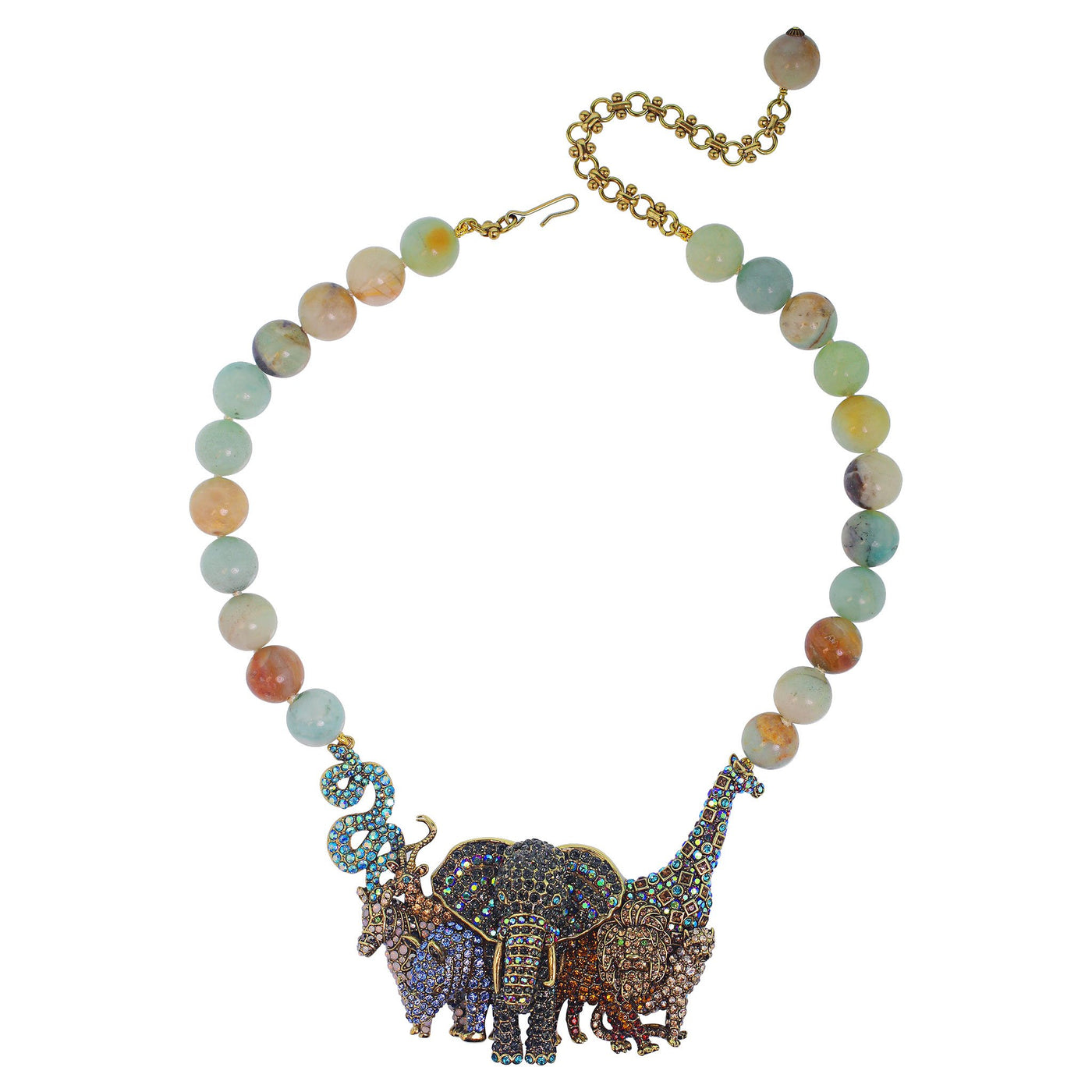 HEIDI DAUS® "Animal Kingdom"Beaded Crystal Animal Necklace