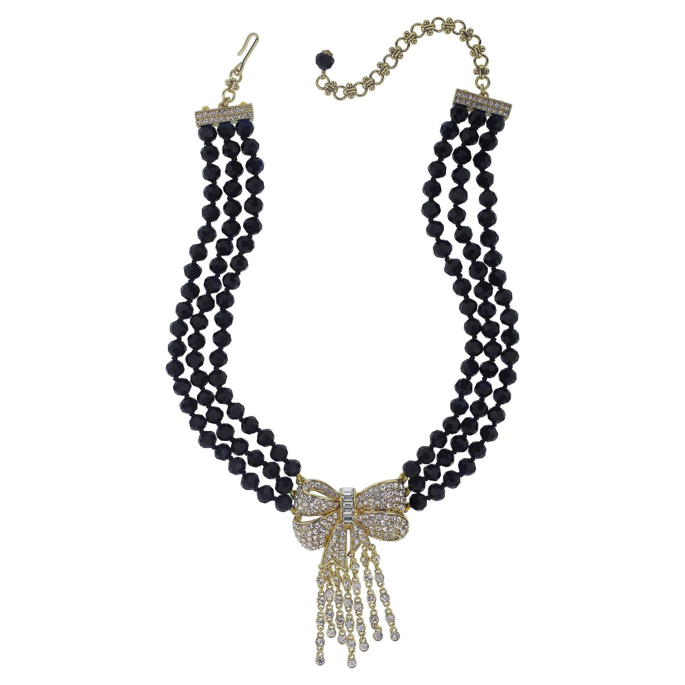 HEIDI DAUS® "Haute Bow" Beaded Crystal Bow Necklace HEIDI DAUS®