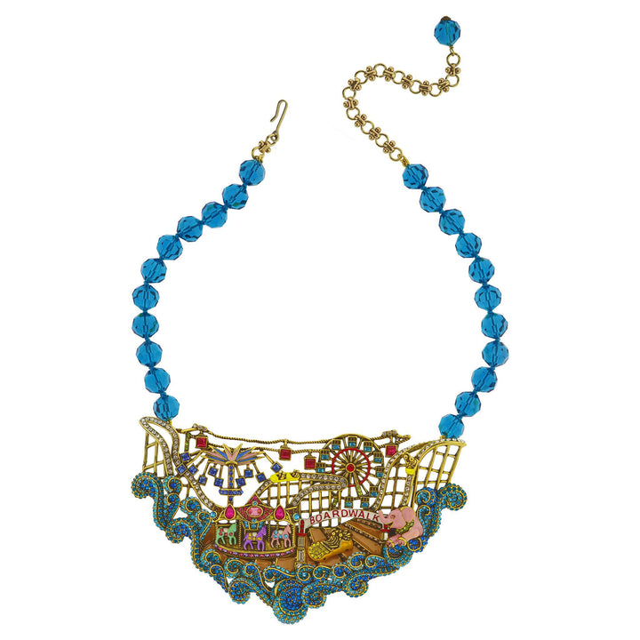 HEIDI DAUS® "Boardwalk Bling" Beaded Crystal & Enamel Boardwalk Sparklescape Necklace HEIDI DAUS®