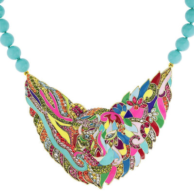 HEIDI DAUS® "Creative Camouflage" Beaded Enamel Crystal Tiger Necklace - Heidi Daus®