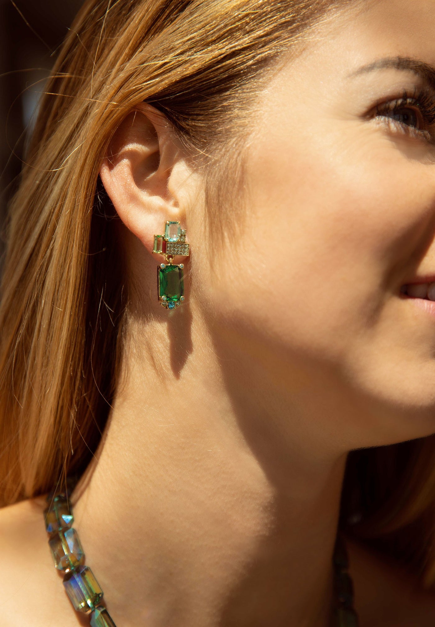 HEIDI DAUS®"Gem-etric" Crystal Deco Drop Earrings - Heidi Daus®