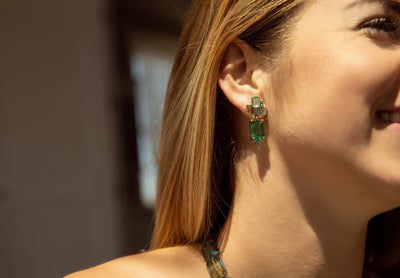 HEIDI DAUS®"Gem-etric" Crystal Deco Drop Earrings - Heidi Daus®