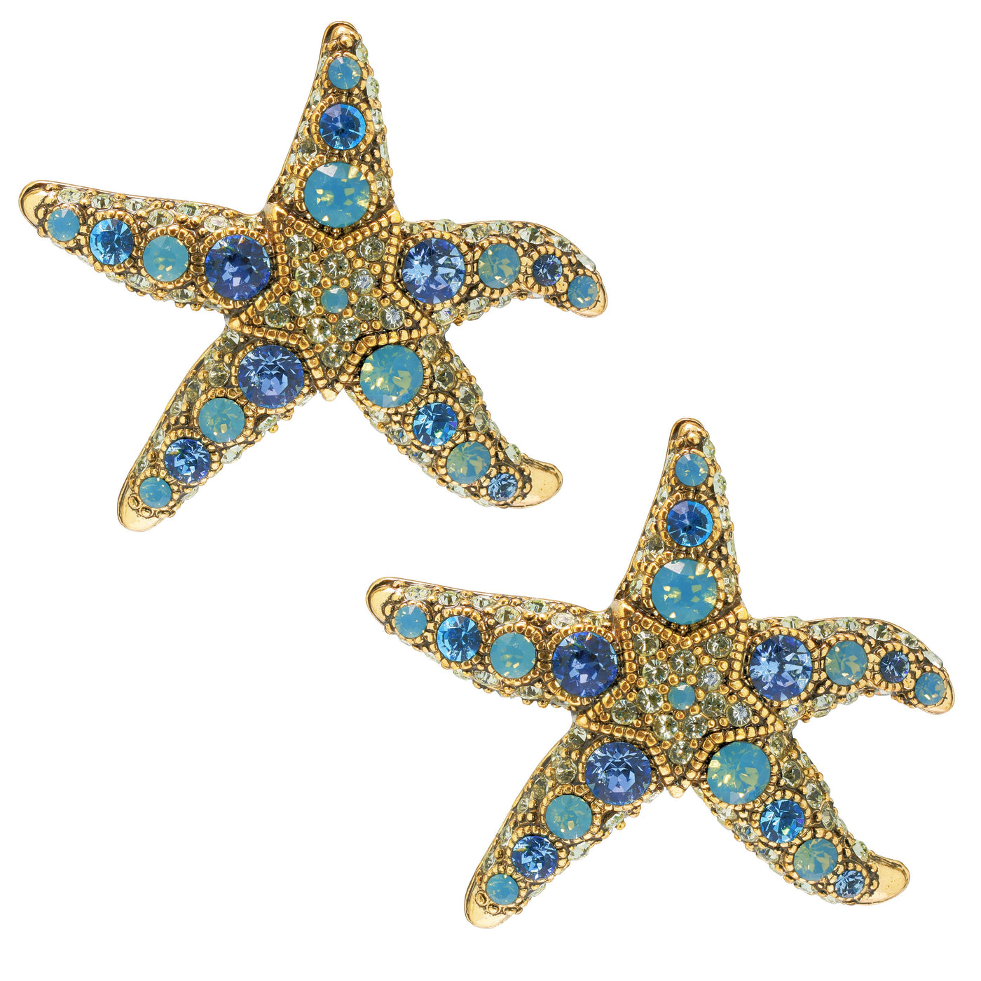 "Star-Lite" Starfish Button Earrings - Heidi Daus®