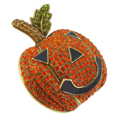 HEIDI DAUS® "Smashing Pumpkin" Enamel Crystal Pumpkin Pin - Heidi Daus®