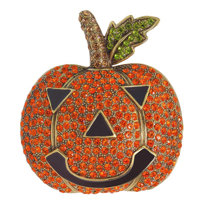 HEIDI DAUS® "Smashing Pumpkin" Enamel Crystal Pumpkin Pin - Heidi Daus®