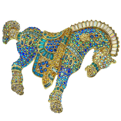 HEIDI DAUS®"Strong Horse" Crystal Horse Pin HEIDI DAUS®