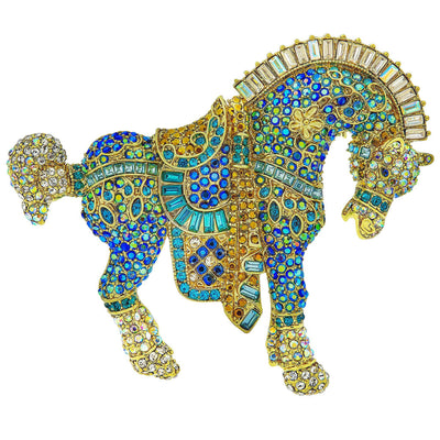 HEIDI DAUS®"Strong Horse" Crystal Horse Pin HEIDI DAUS®
