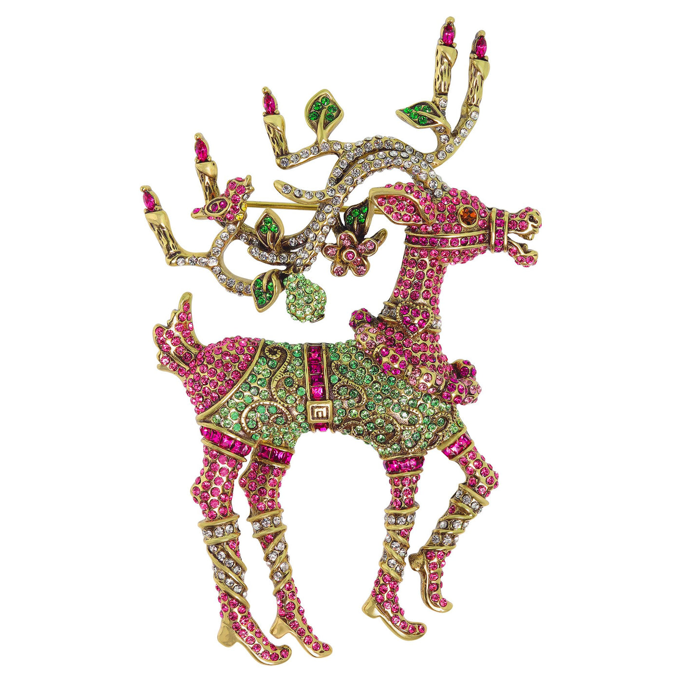 HEIDI DAUS®"Dazzling Dancer" Crystal Reindeer Pin