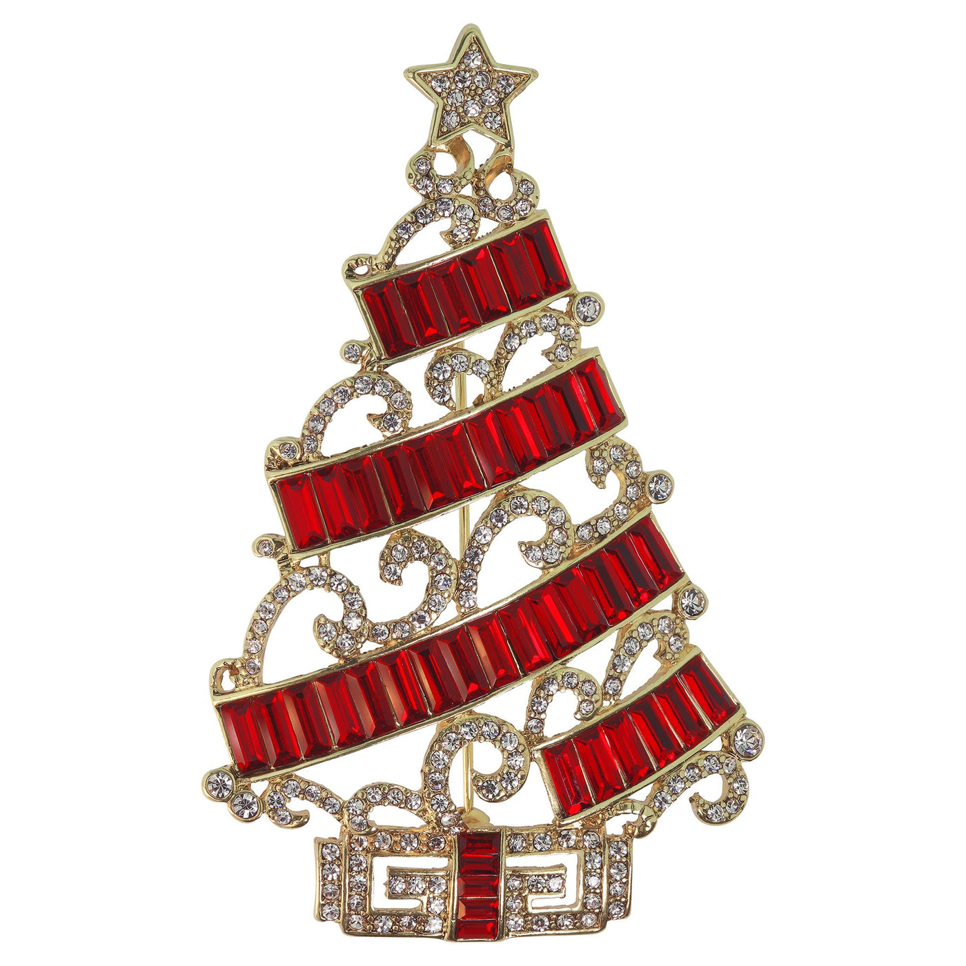 HEIDI DAUS®"Deco the Halls" Crystal Christmas Tree Pin