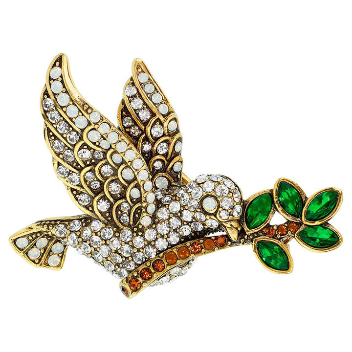 HEIDI DAUS®"Lovey Dovey" Crystal Bird Pin HEIDI DAUS®