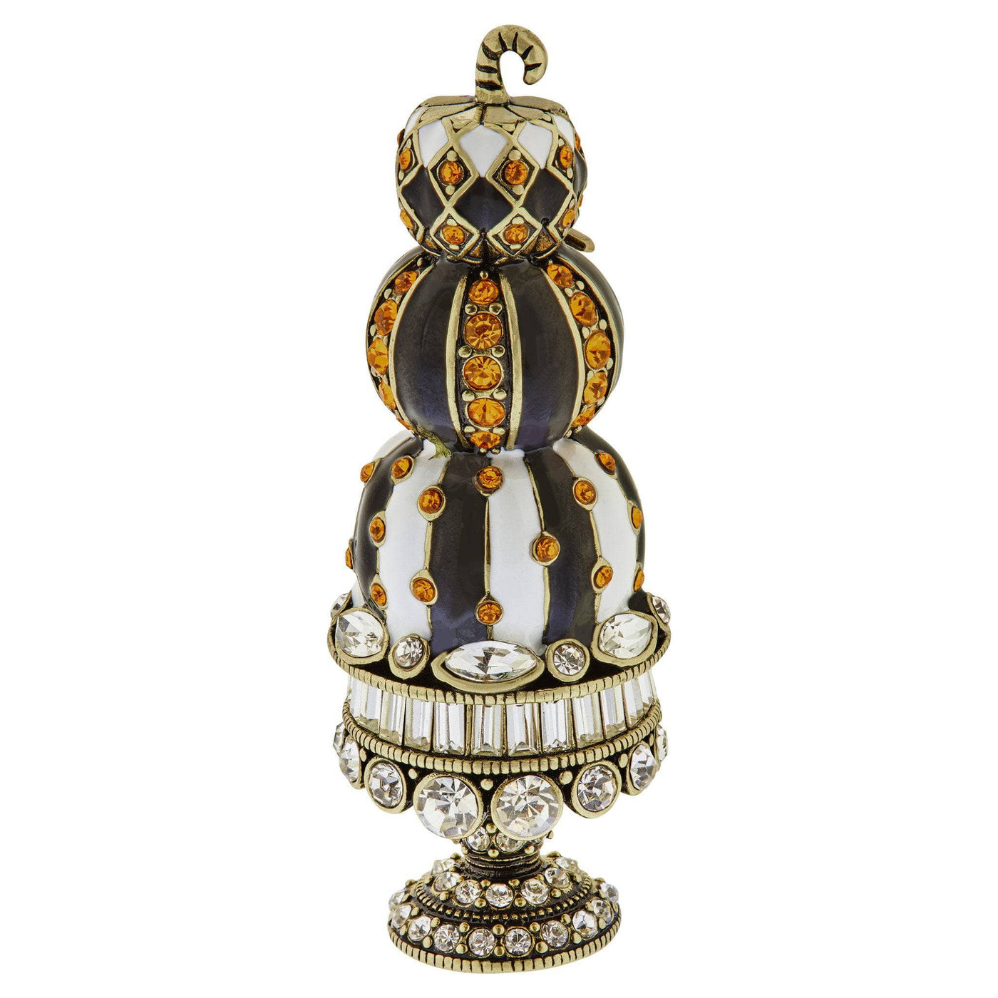 HEIDI DAUS®"Pumpkin Topeiary" Enamel Crystal Pumpkin Pin HEIDI DAUS®