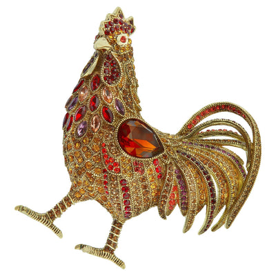 HEIDI DAUS®"Spanish Rooster" Crystal Rooster Pin