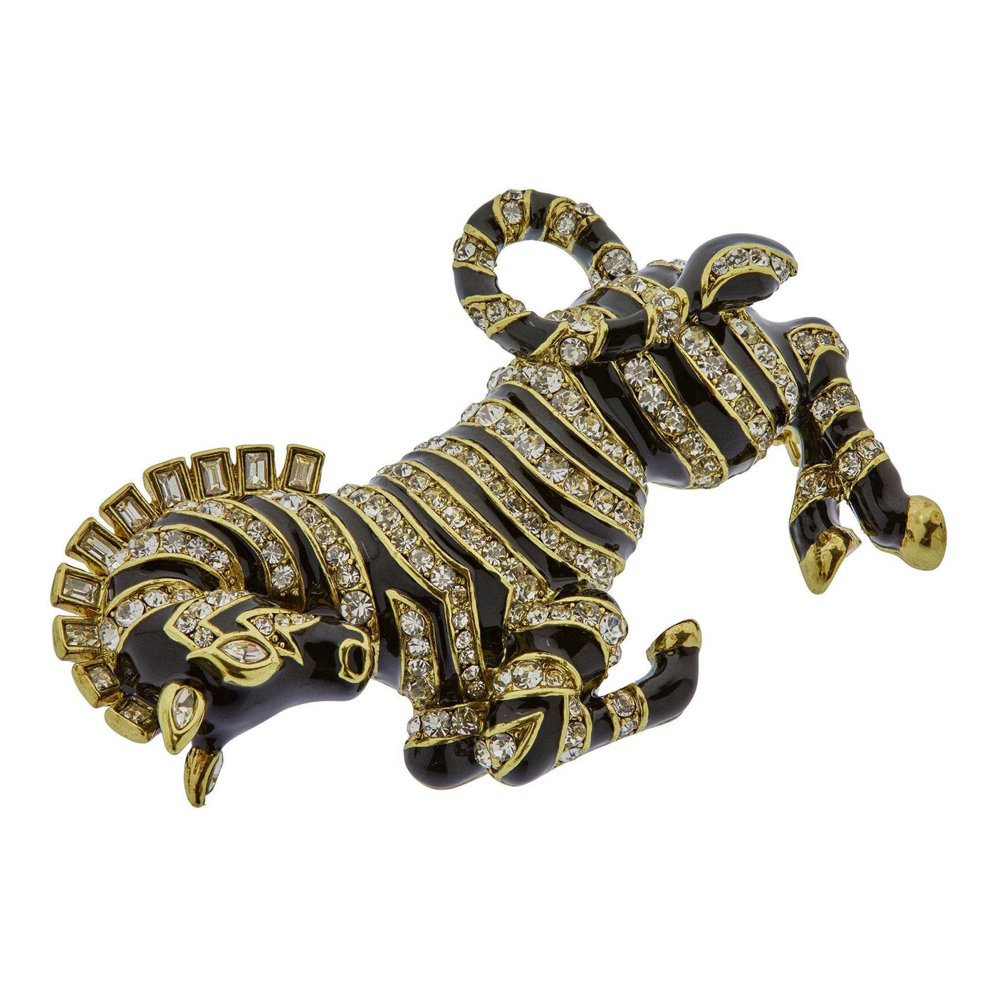 HEIDI DAUS®"Painted Pony" Enamel Crystal Zebra Pin HEIDI DAUS®