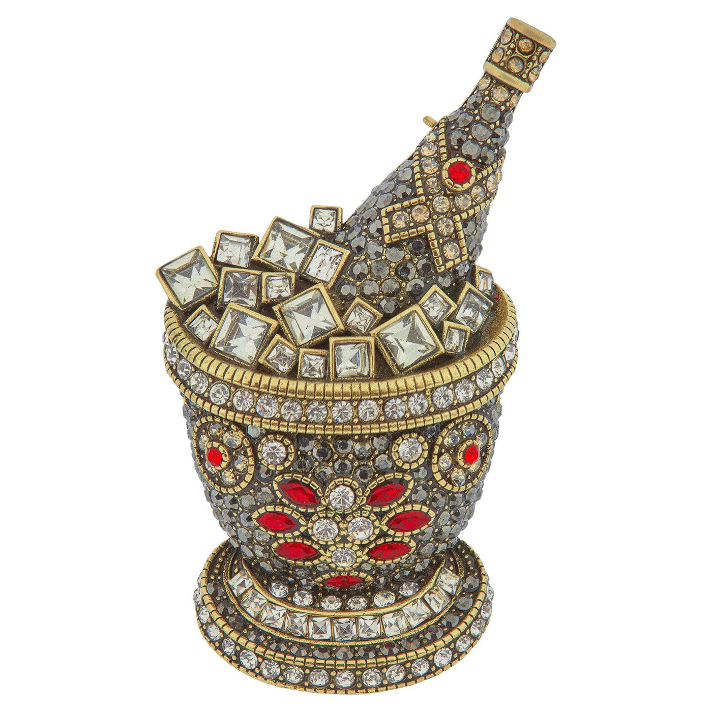 HEIDI DAUS®"Happy New Year" Crystal Champagne Bottle Pin